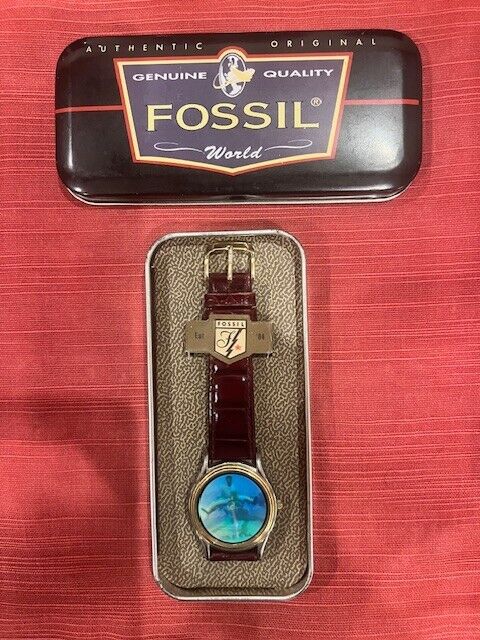 VINTAGE HARD TO FIND FOSSIL HOLOGRAM 3D ALLSTAR BASEBALL  display picture 1
