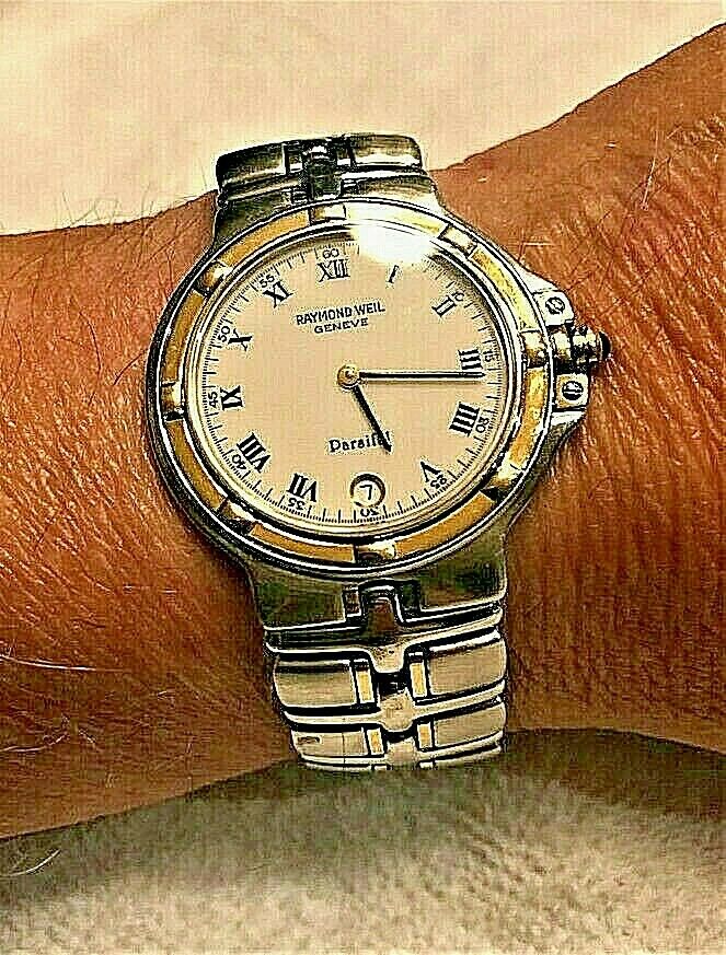 RAYMOND WEIL Parsifal 9190 18k Gold/SS two toned 34mm Mens Quartz