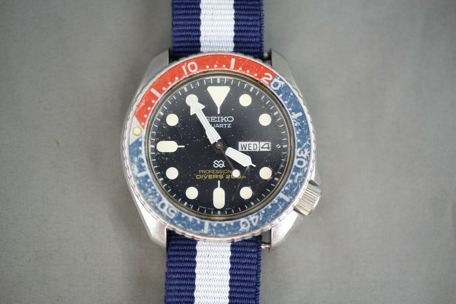 Vintage Seiko 7C43-700A Quartz Pepsi 200m Professional Diver's Watch |  WatchCharts