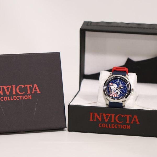 INVICTA Character Collection Men 45mm Stainless Steel Steel Blue dial ...