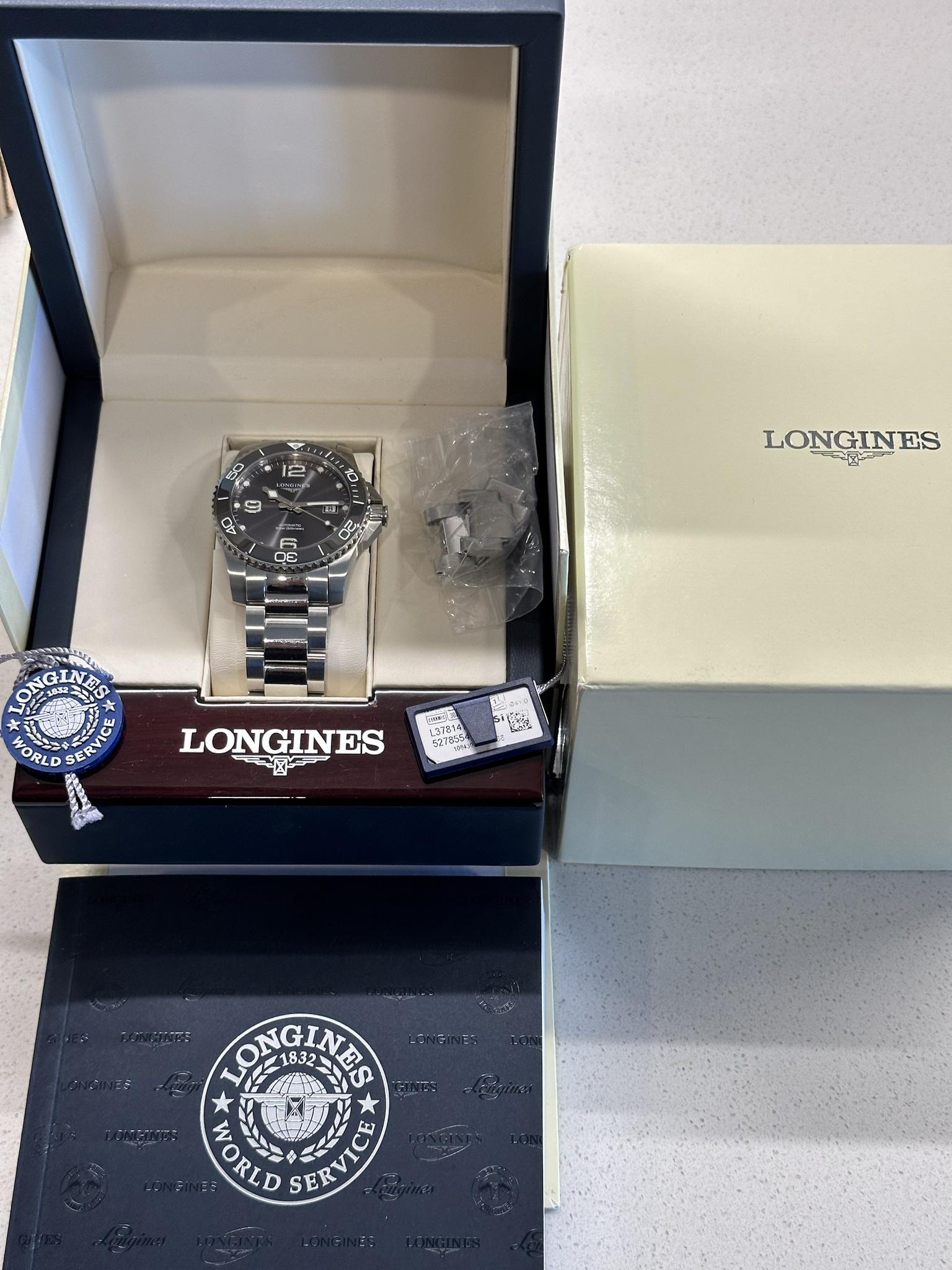 WTS Longines HydroConquest 41 Ceramic Grey WatchCharts Marketplace