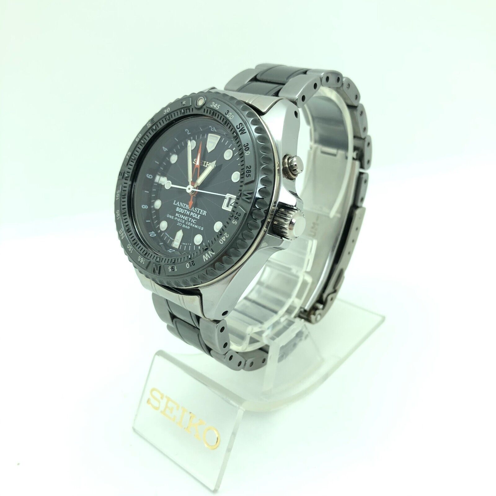 w1530] SEIKO LANDMASTER 5M47-0A10 SOUTH POLE SBCW023 Battery replaced GMT  EX/NM | WatchCharts Marketplace