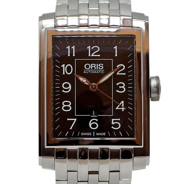 ORIS Rectangular Date Ref 561 7657 4034 Automatic Self winding Black