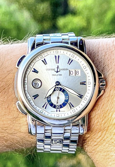 4 200 USD FSOT Ulysse Nardin Dual Time Steel Silver Dial 243 55