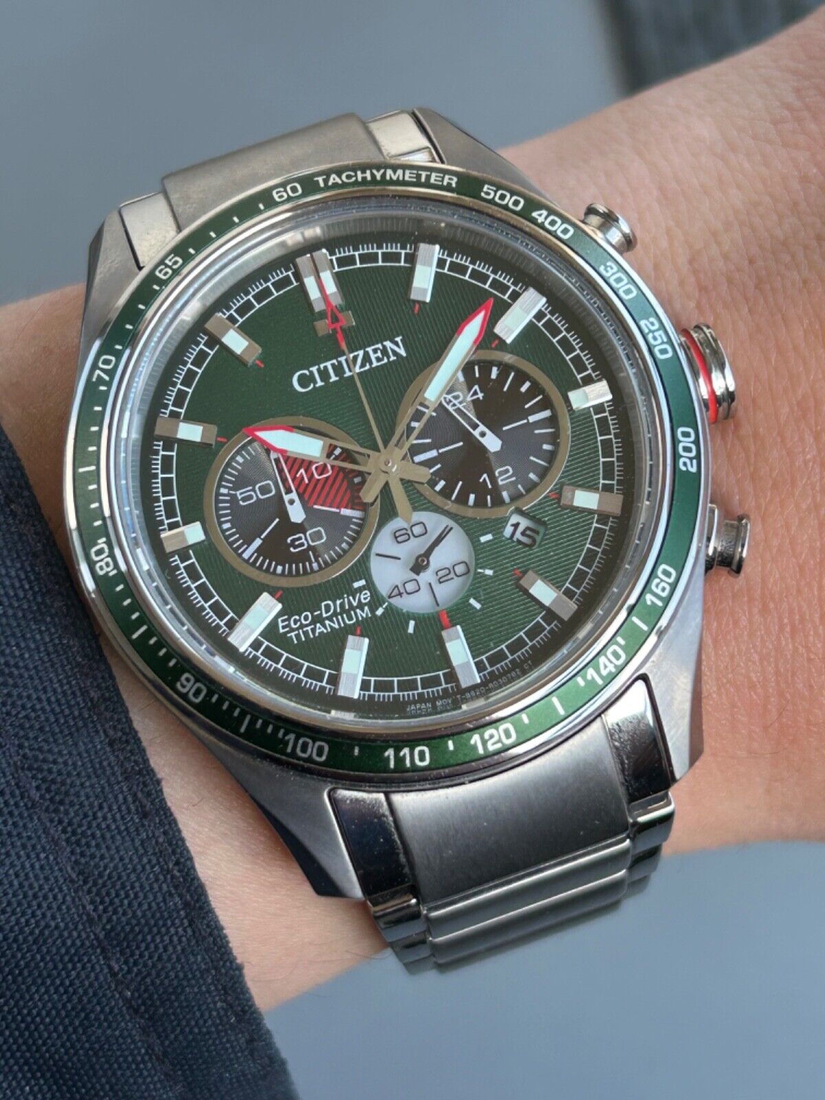 Citizen Orologio Cronografo Uomo CA4497-86X Con Lunetta Colorata E Movimento Eco-Drive