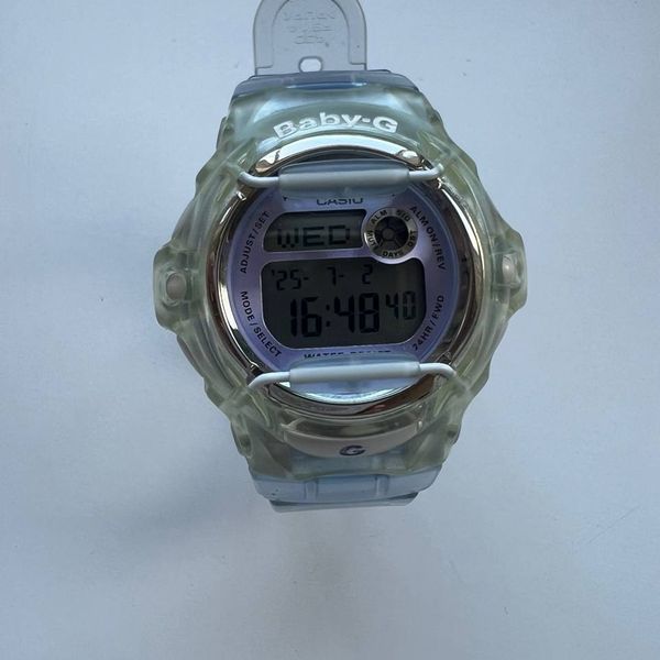 Iconic Casio Baby G BG169R/3252 translucent light blue lime fully ...