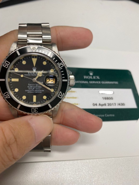 Rolex submariner 16800 Tiffany WatchCharts Marketplace