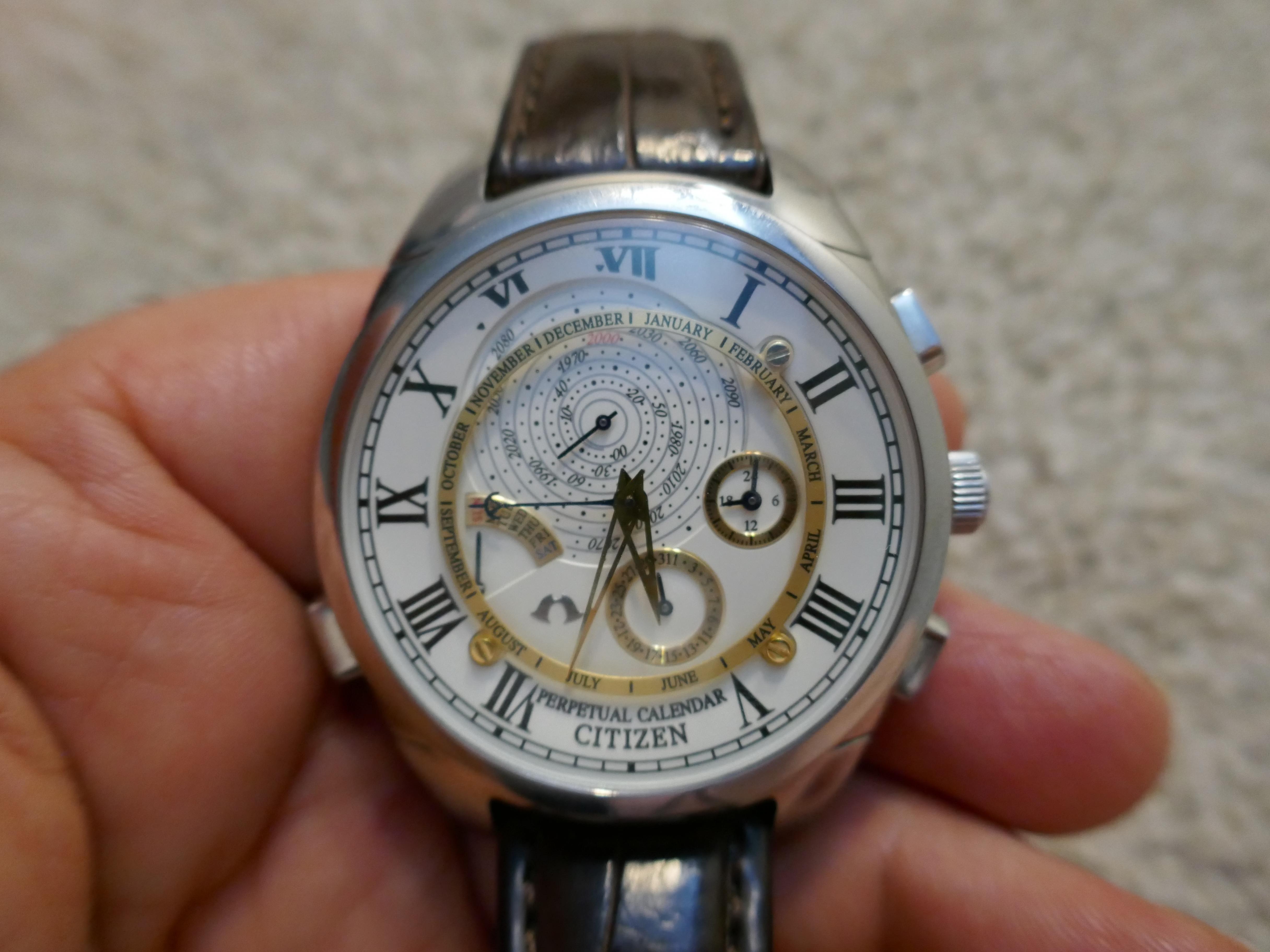 Citizen campanola perpetual online calendar