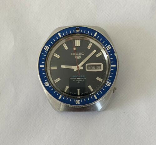 Vintage Seiko 6119 8121 Proof Sport Diver Running But Needs Some