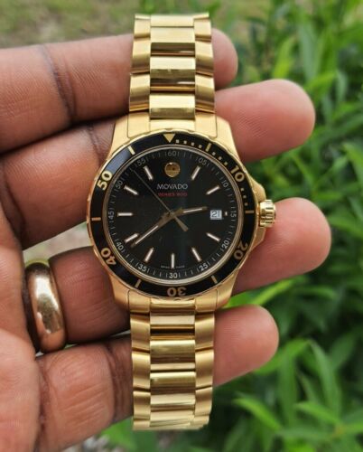 Movado series 800 clearance gold