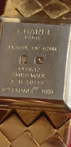 時計 CHANEL PARIS  PLAQUE OR G20M SWISS MACE Chanel Paris Plaque G20M Gold Plated Ladies Swiss Made