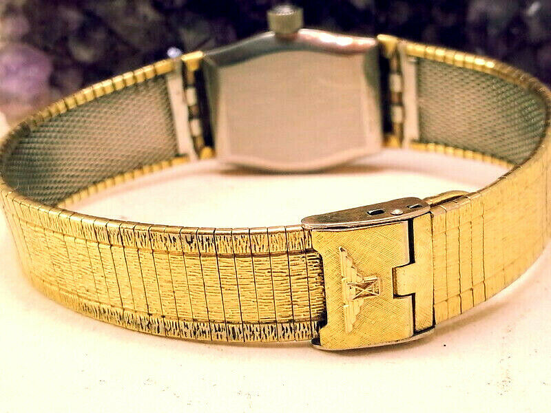 VINTAGE 1946 LONGINES 528 CAL. 10K RGP BEZEL DIAMOND 10K GF BAND