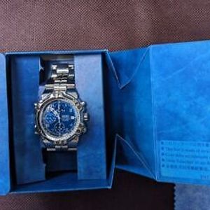 SEIKO CHRONOGRAPH メンズ腕時計 7T32-6K40 Seiko Chronograph 7T32-6K40 Quartz Blue Dial Date Alarm Arabia