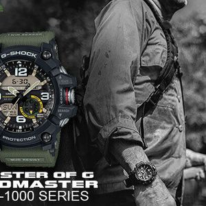 Casio GG1000-1A3 56.2mm G-Shock Analog-Digital Mud Master Army on sale Watch, Green