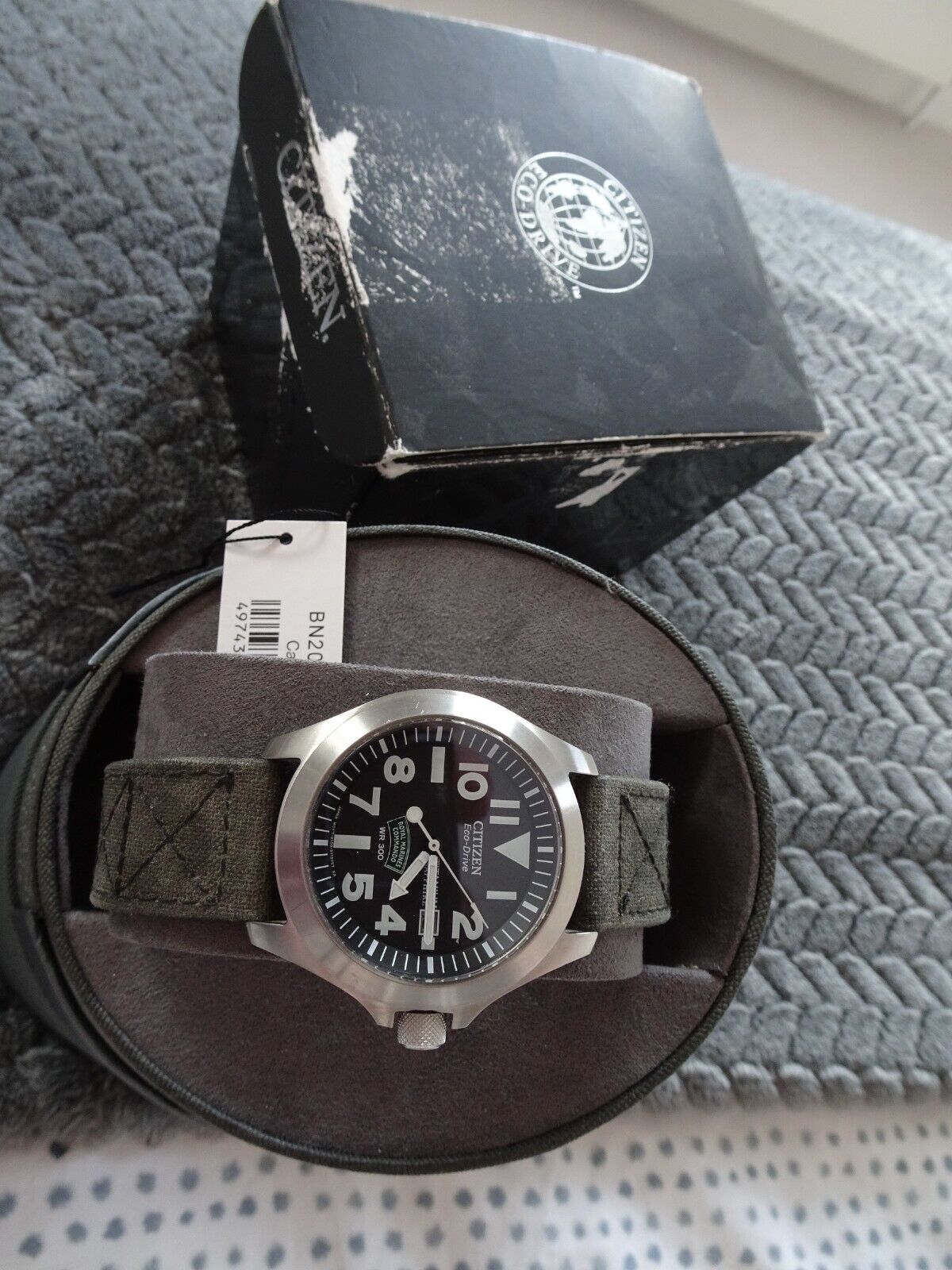 Citizen Marines Royal Navy eco-drive military Divers watch 300m Ti