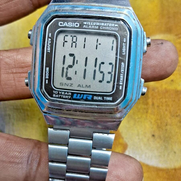 Casio Illuminator A178W, Alarm Chronograph Men's Digital Watch, WatchCharts