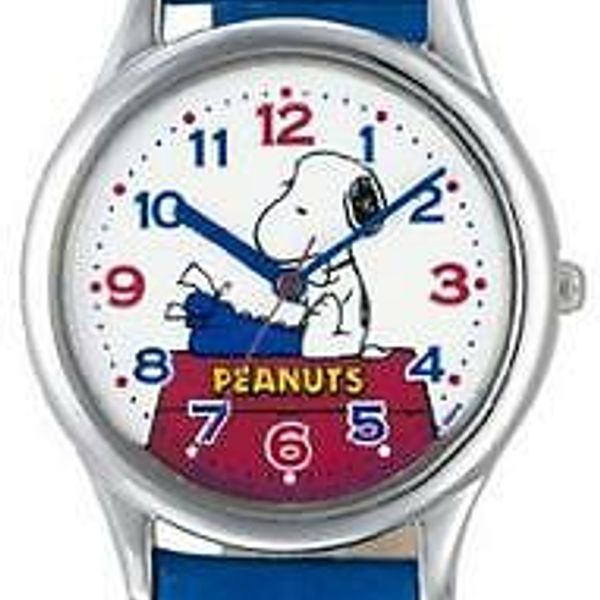 CITIZEN Q & Q watches PEANUTS Snoopy watch analog display Blue AA95 ...