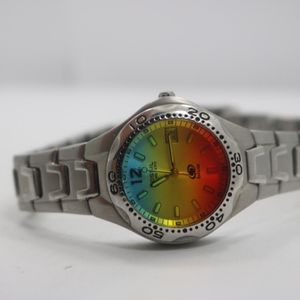 FOSSIL RARE BLUE AM-3546, 25011 Ladies Wrist Watch Rainbow  display picture 3
