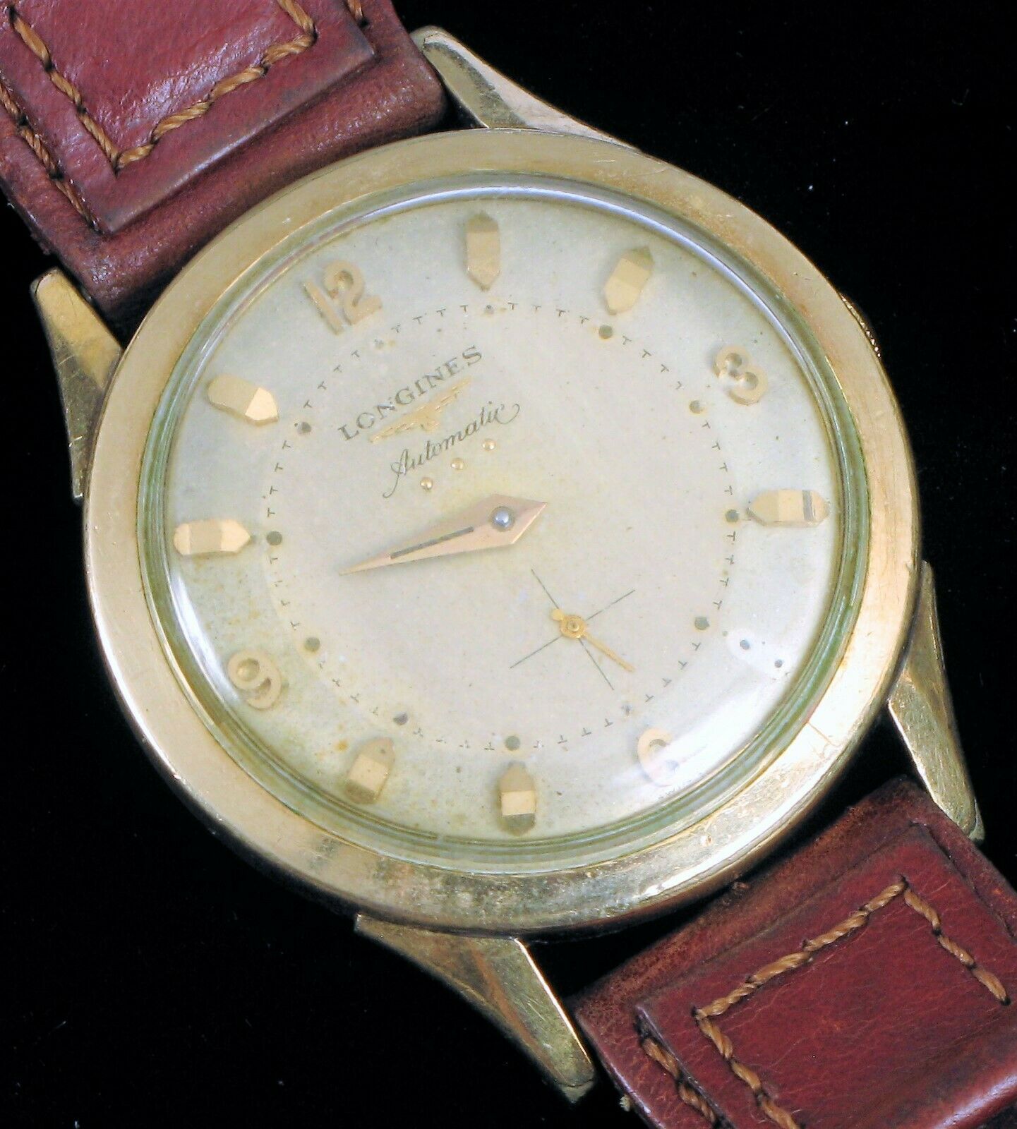 VINTAGE LONGINES AUTOMATIC 20 JEWELS 19A MOVEMENT 10K GOLD FILLED