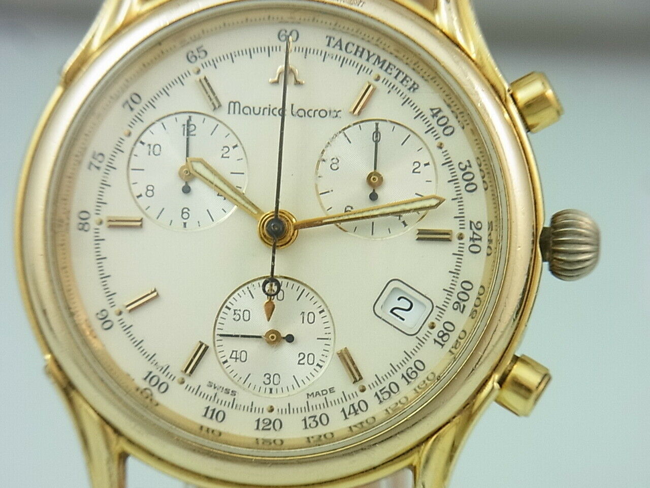 Maurice Lacroix Chronograph Les Classiques Vergoldet Herrenuhr