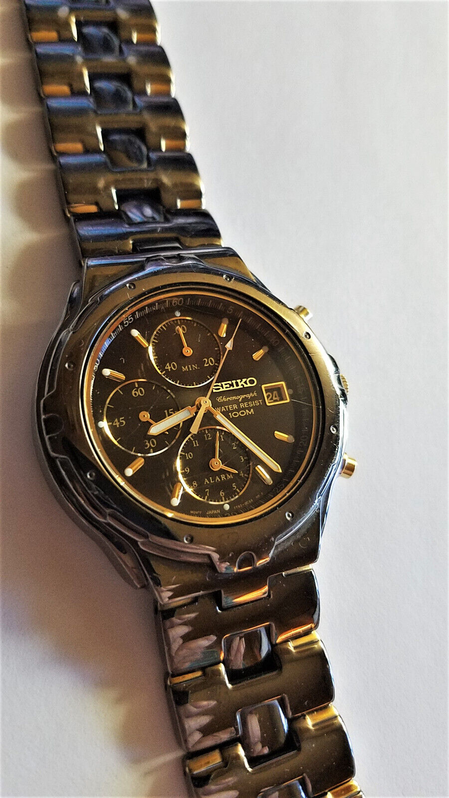 Seiko Diver 200 mm Chronograph Vintage dial…RARE Yellow Dial