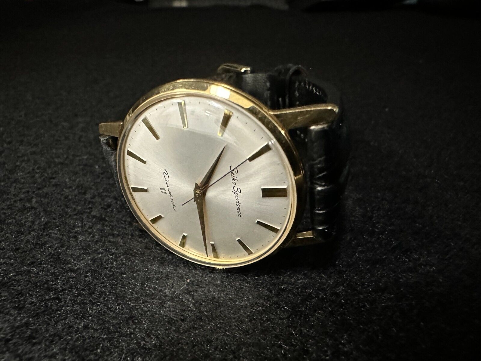 Vintage Seiko Sportsman Gold Plate Diashock 17 jewels 
