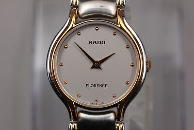 N MINT w/Case] RADO Florence 322.3747.4 silver Dial Qz Ladies