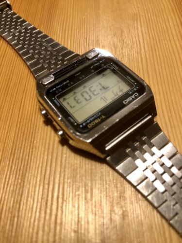 Casio T-1500 Vintage 1982 Digital Watch Japanese Dictionary Needs