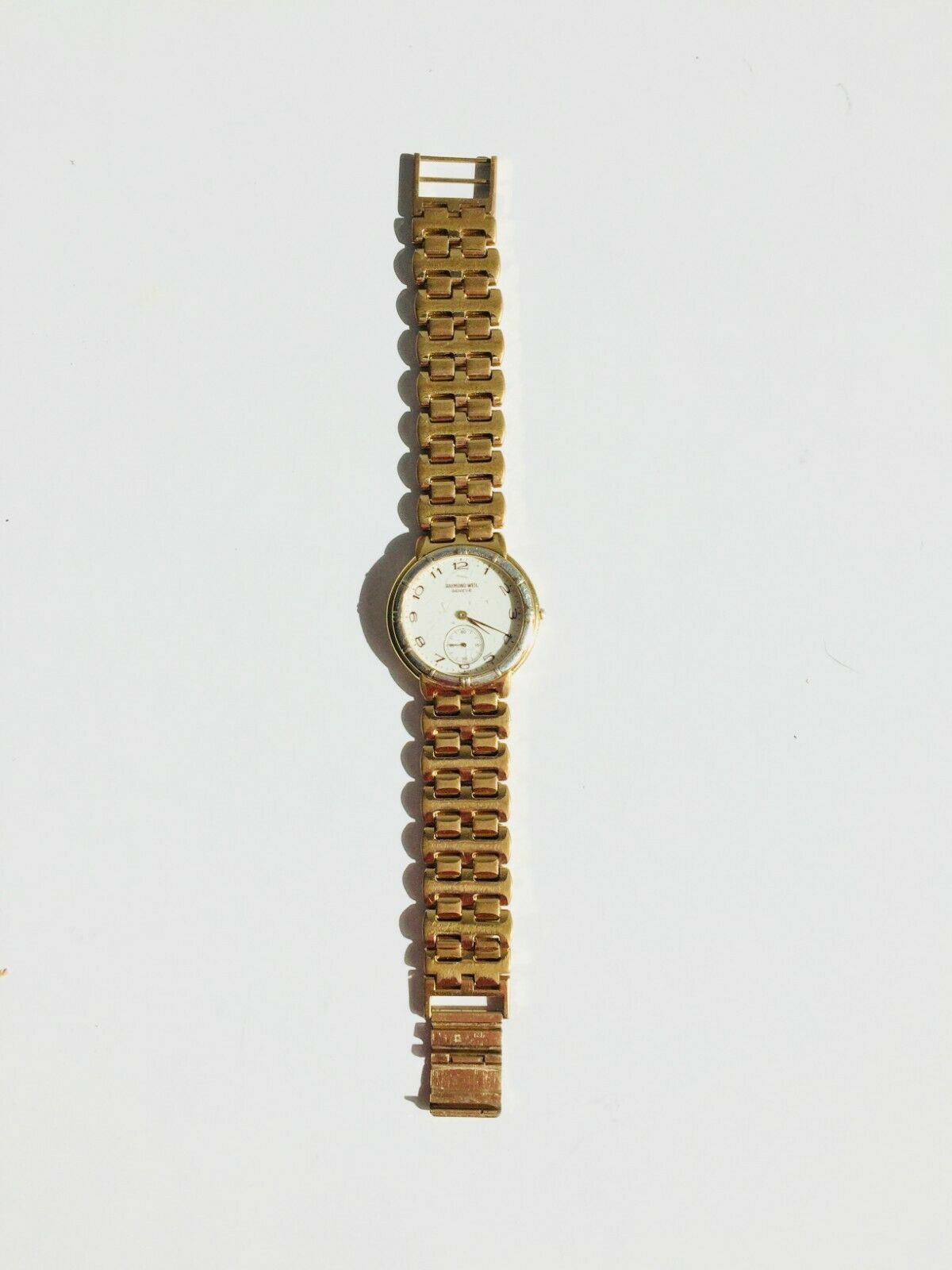 9815 Raymond Weil FOR PARTS / REPAIR Gold Face Swiss Watch Geneve