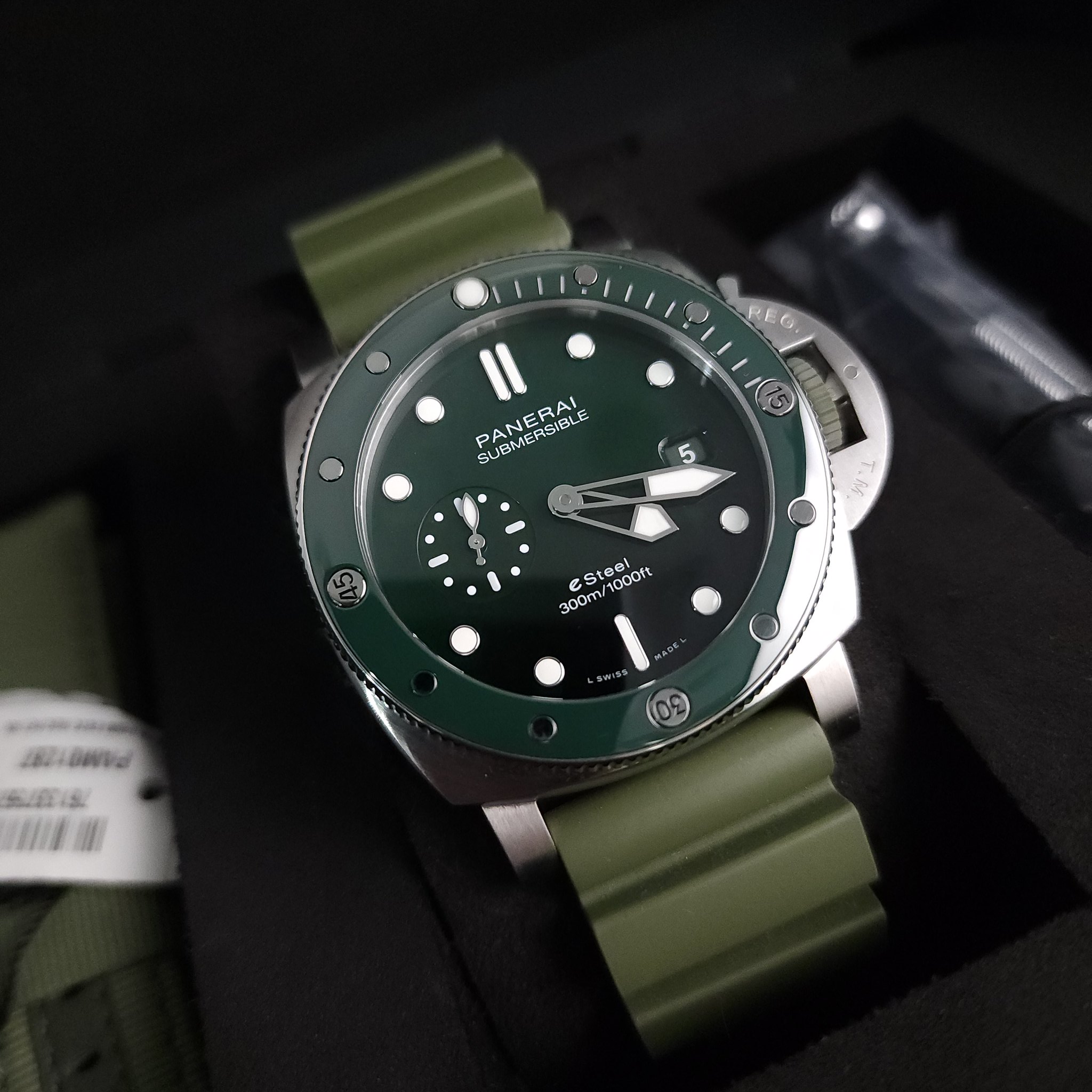 Fs Panerai PAM 1287 Submersible QuarantaQuattro Verde Smeraldo