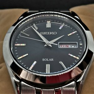 Auth SEIKO Spirit Solar Men's Wristwatch Watch Black Dial SBPX083 V158-0AZ0  | WatchCharts