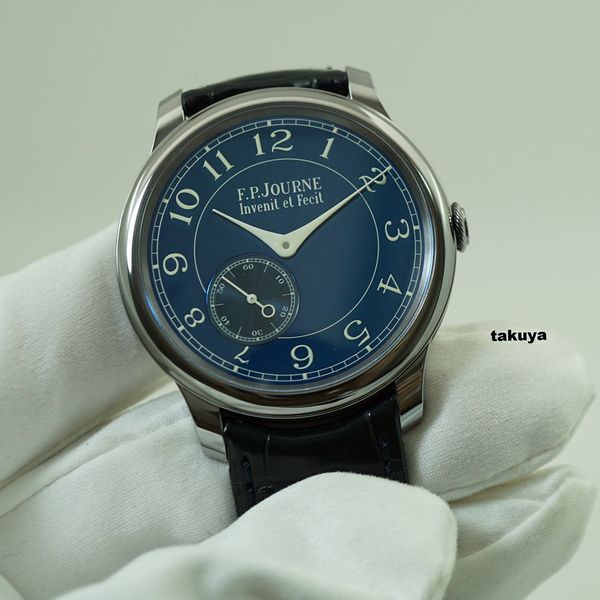 FSOT:FP Journe CHRONOMETRE BLEU TANTALUM CASE 39MM WARRANTY BOXES ...