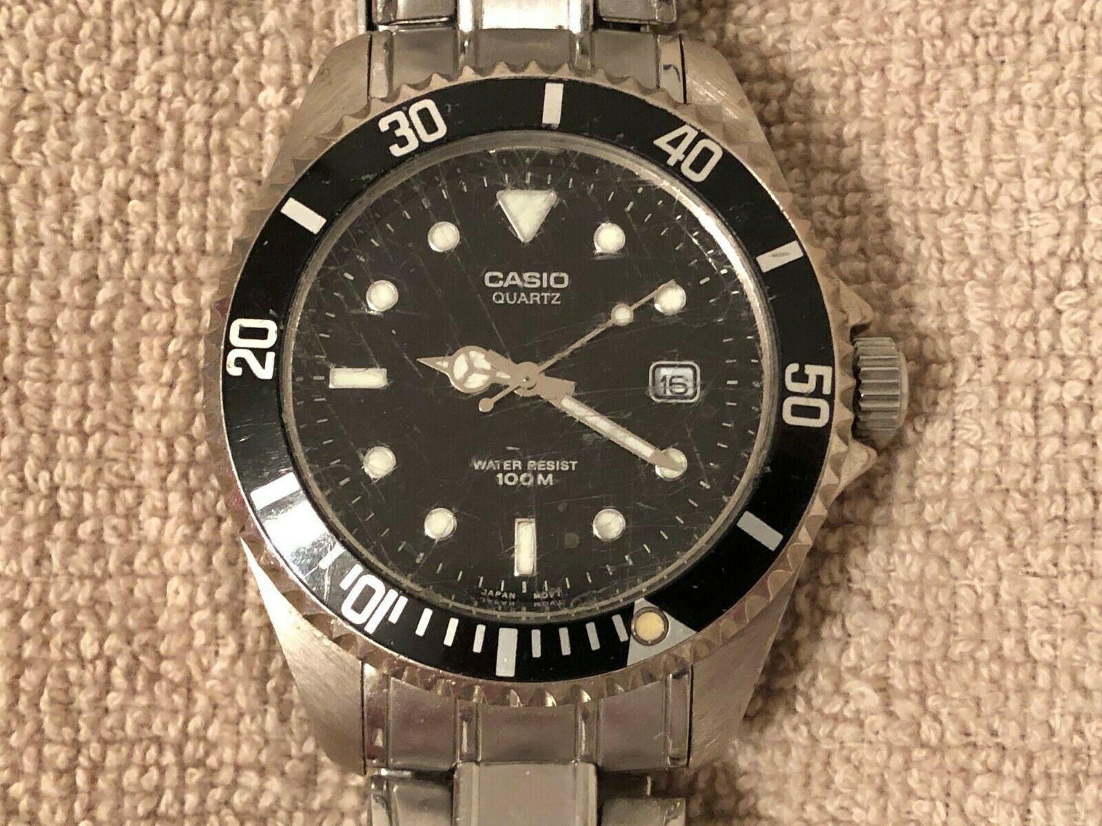 Men's Casio Diver Watch Date/Rotating Bezel/ MTD1010 (1346