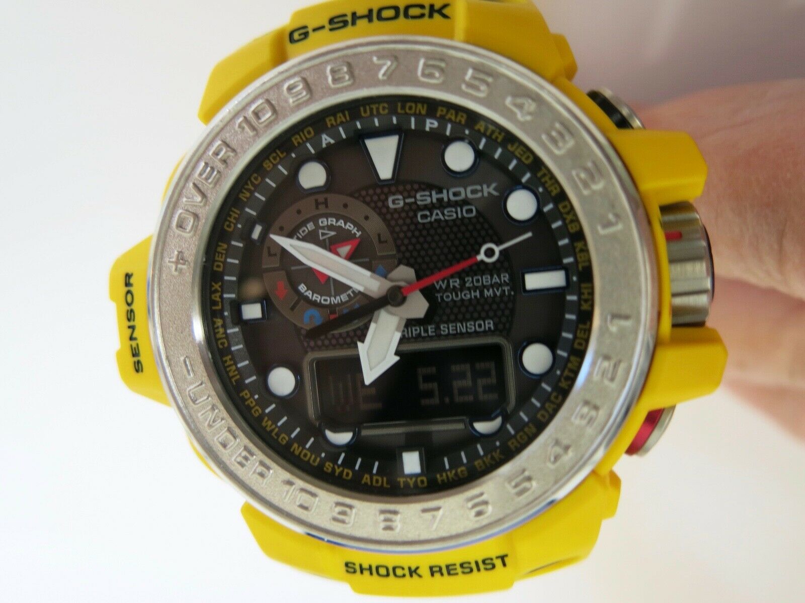 g shock gulfmaster yellow