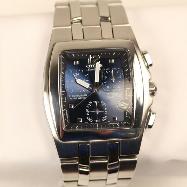 Citizen E812S001617 EcoDrive Chrono Calendar Alarm Mens Watch