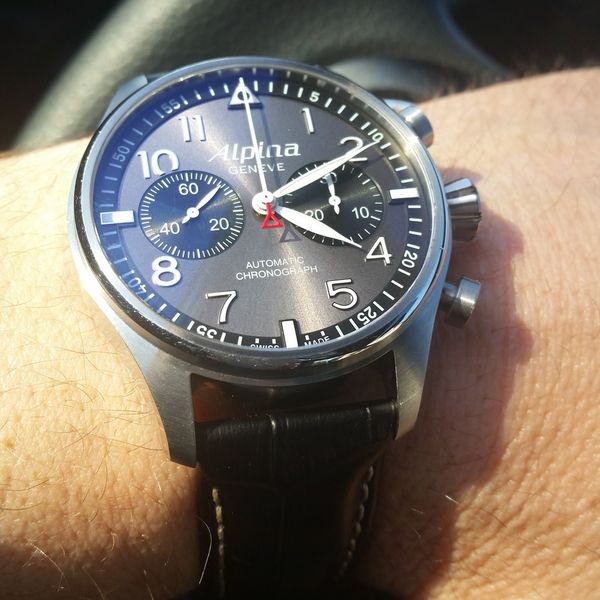 Alpina Startime Pilot Chronograph Antracite Dial. Limited Edition ...