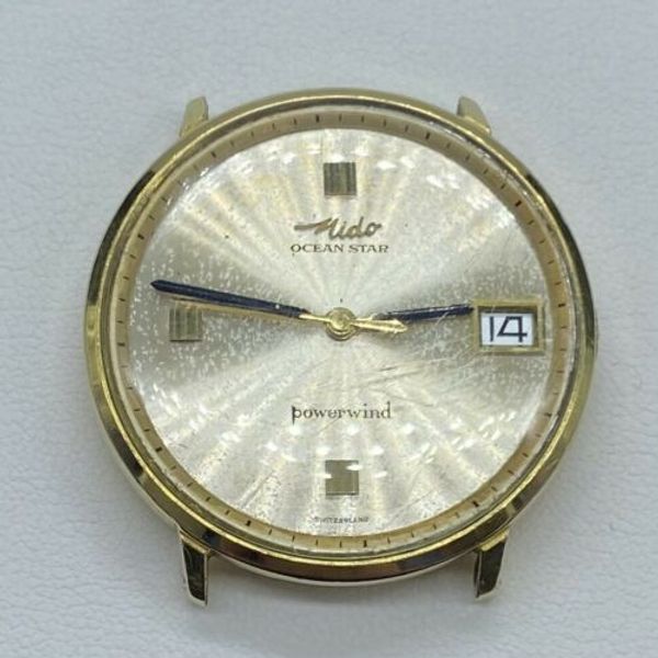 1960s Vintage Mido Ocean Star Powerwind Automatic Men's Wrist Watch ...