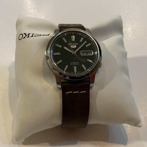 Seiko snk795 best sale leather strap