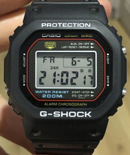 CASIO G-SHOCK DW-5000C-1A. 240 Mod. Ultra Rare. Excellent