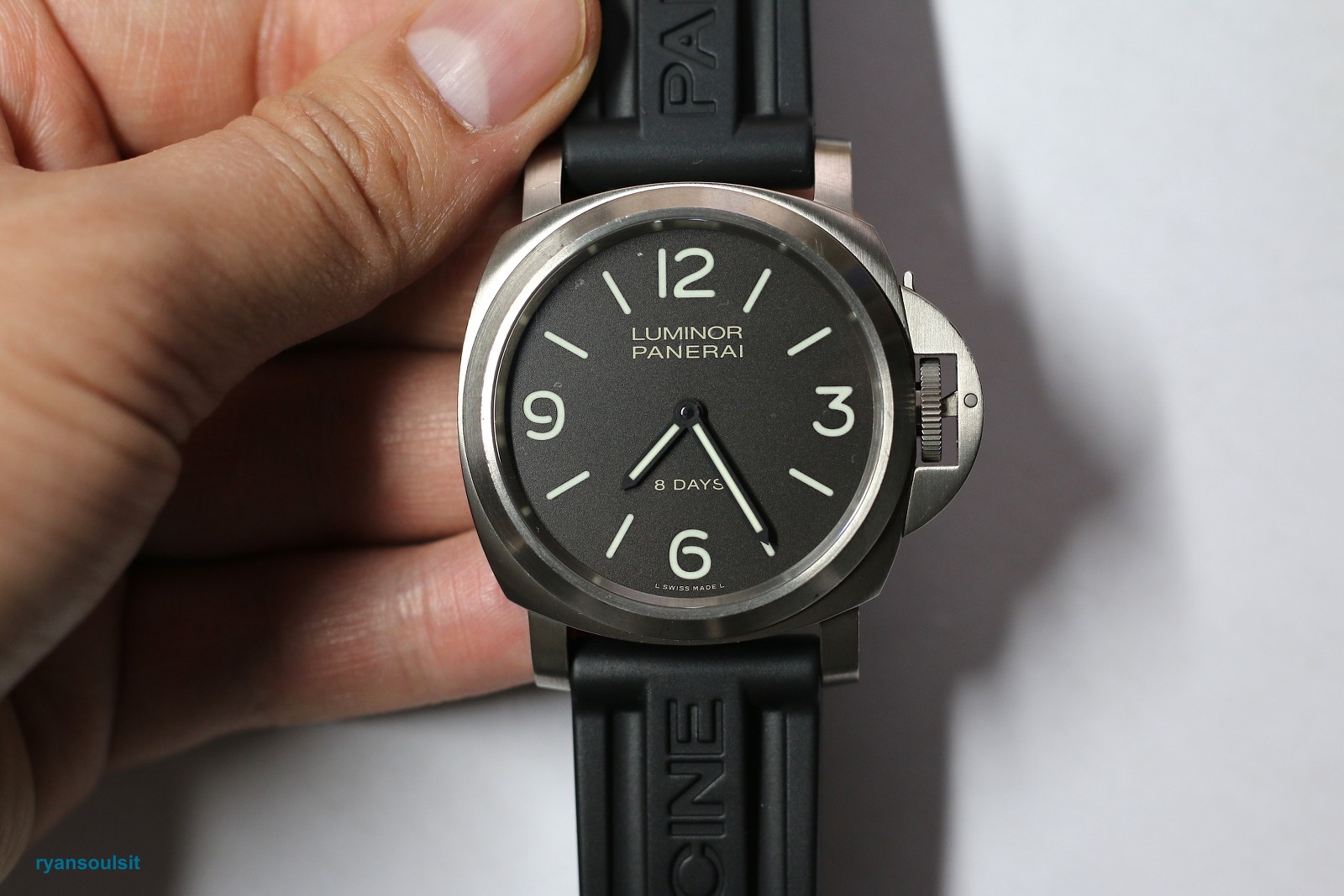 FS Panerai Luminor Titanium 8 Days Pam 562 Full Set with Service