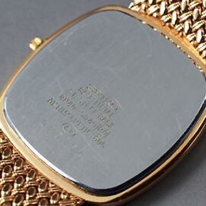 Vintage 1991 [Exc+5] SEIKO DOLCE SACG046 8N40-5040 Men's Gold