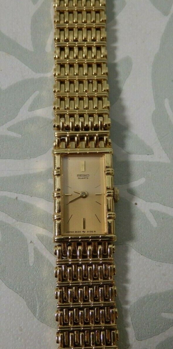 VINTAGE SEIKO Gold Plated Ladies Wristwatch 2E20 - 5070 UNTESTED |  WatchCharts
