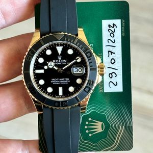 Rolex Yacht-Master 42 mm 18K Yellow Gold Oyster Flex Rubber Strap 226658