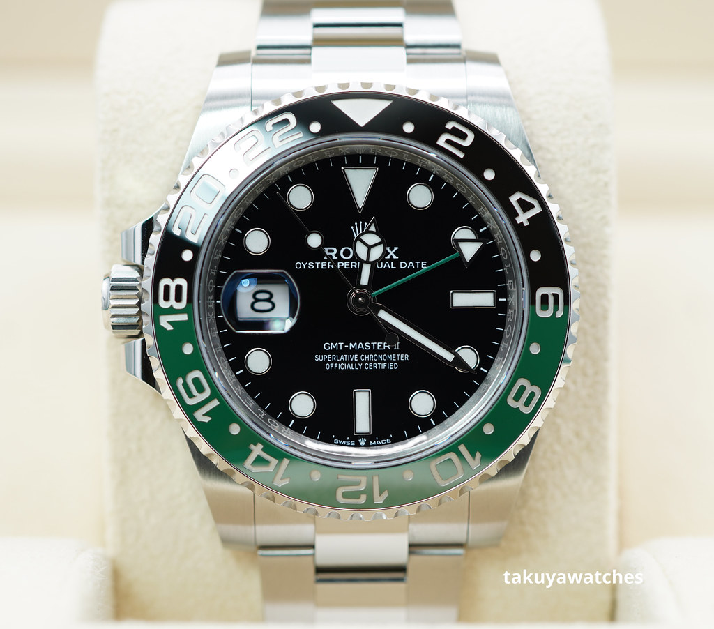 FSOT: Rolex 126720VTNR GMT MASTER 2 LEFTY SPRITE GREEN BLACK BEZEL