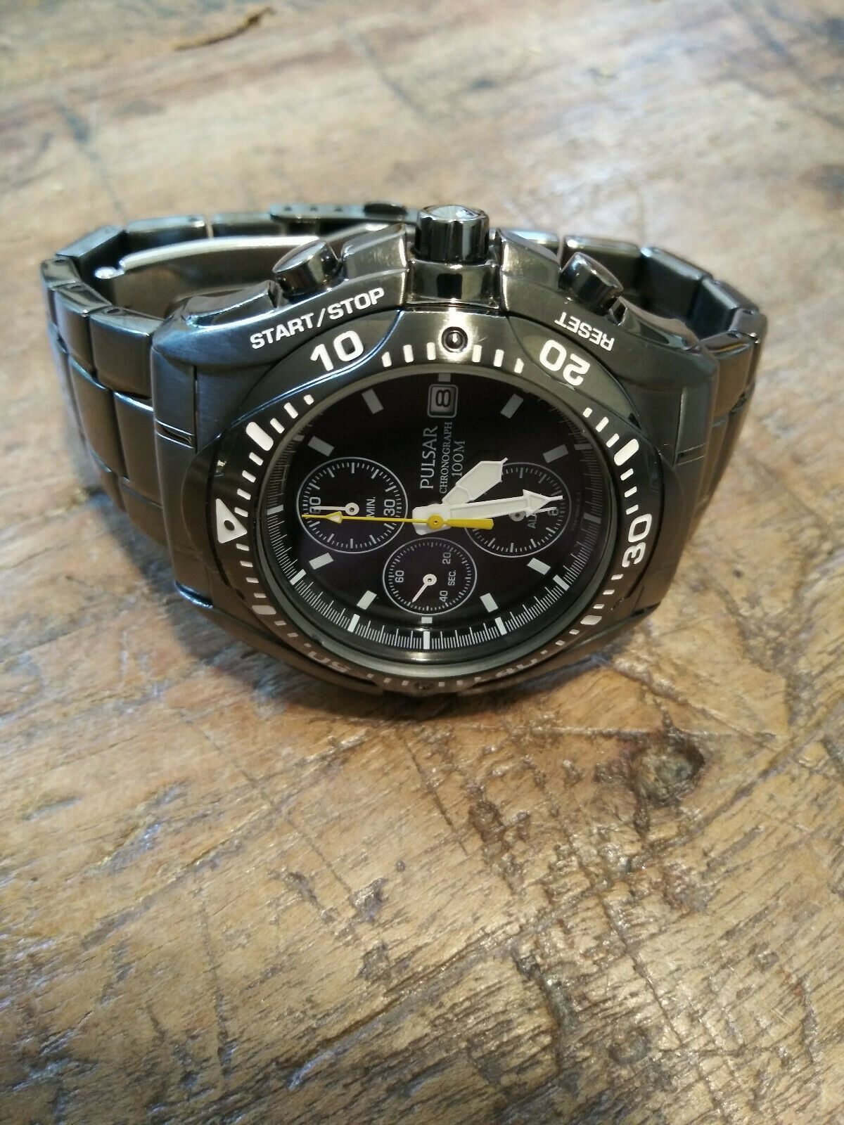 PULSAR（by SEIKO） Vintage Rare Pulsar by Seiko YM92-X122 YM92 X122 Chronograph