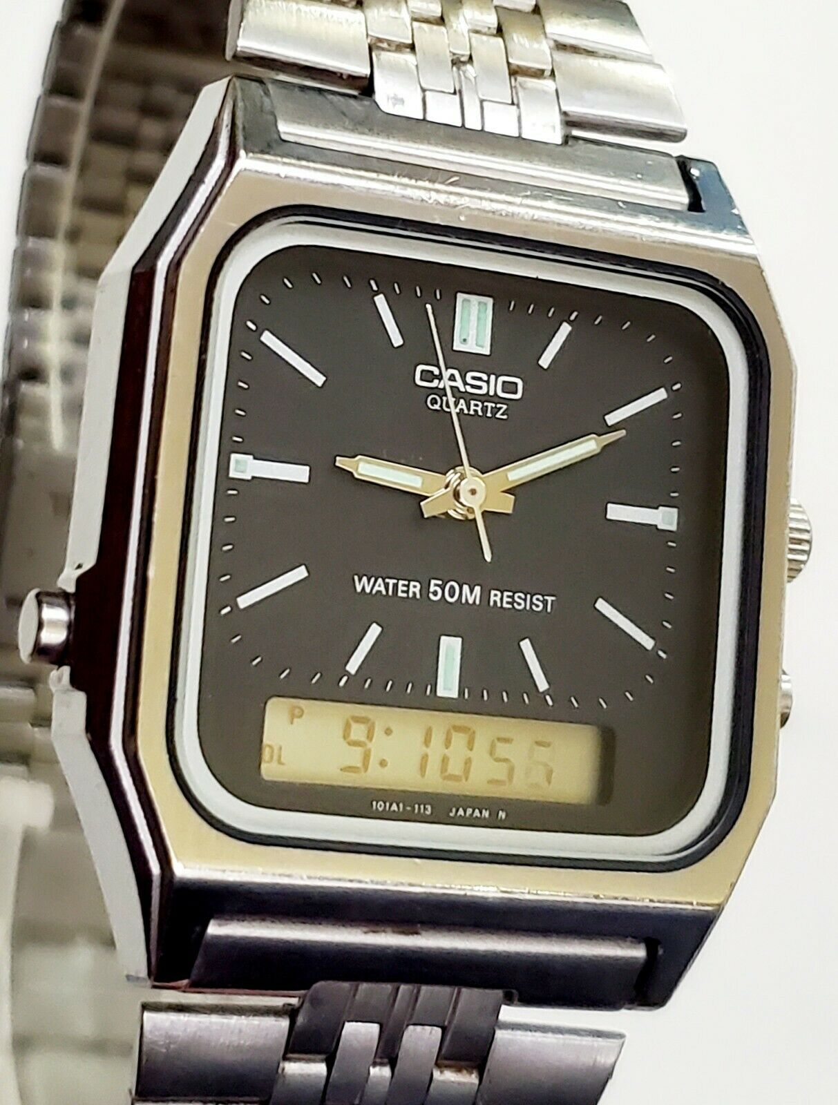 UNIQUE Men's JAPAN Vintage 1980 ANALOG-DIGITAL Watch CASIO (305