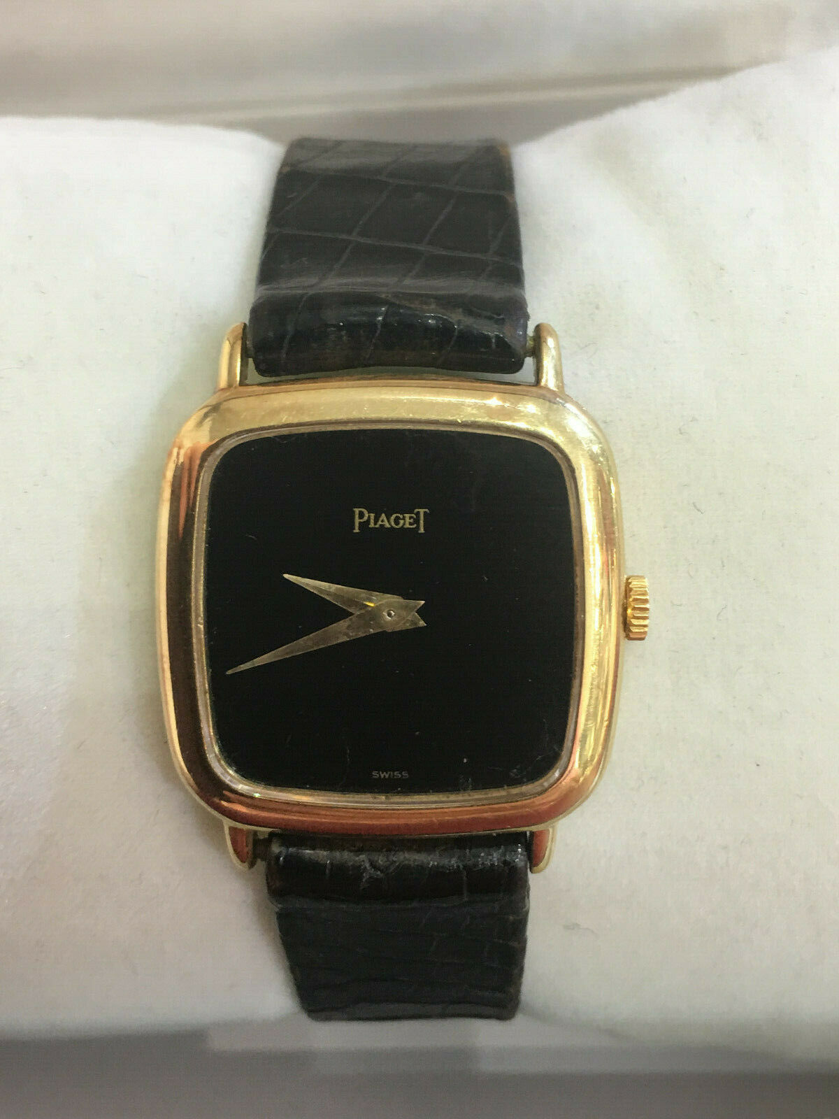 Piaget Ladies Watch Black Tie Emperador 18K Solid Gold Manual Wind