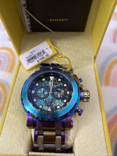 NIB Invicta 26507 Mens 52mm Coalition Forces Abalone Dial