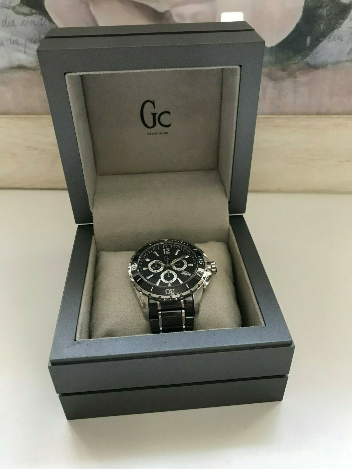 ⌚ mens watch guess collection gc chrono ceramic ref x76002g2s/03