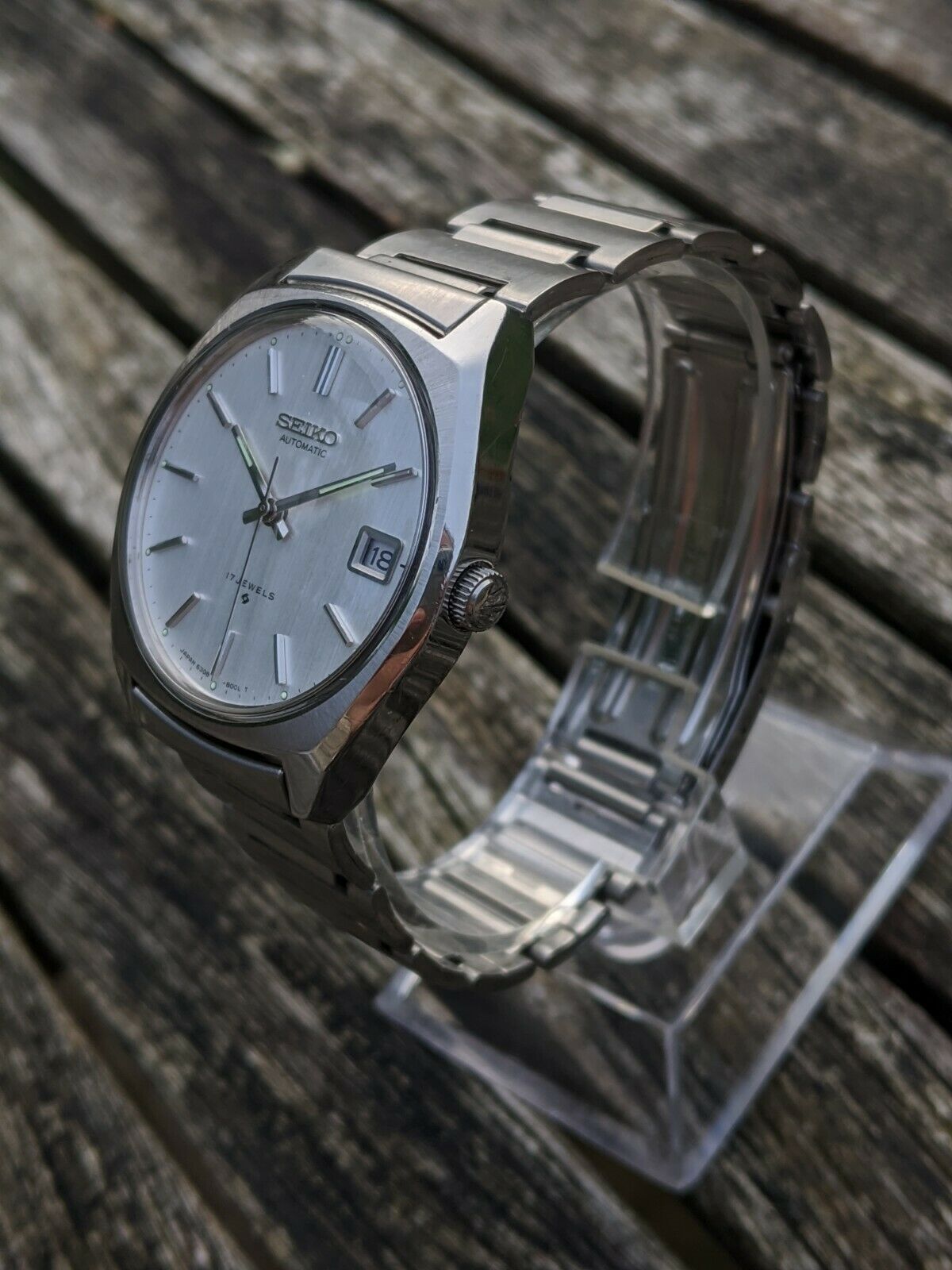 Seiko 6308-8000 silver dial Vintage watch- Excellent